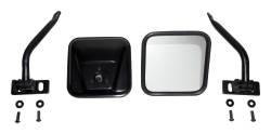 RT Offroad - RT Offroad RT30021 Black Quick Release Mirror Set for 97-18 Jeep Wrangler JK/TJ - Image 1