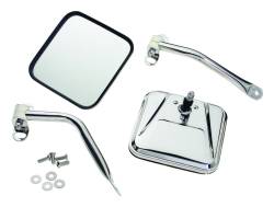 RT Offroad - RT Offroad RT30001 Polished SS Left/Right Mirror Kit for 76-95 CJ5/CJ7/CJ8/YJ - Image 1