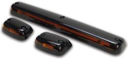 Pacer Performance - Pacer 20-265 LED Amber Hi-5 Cab Roof Light Kit 07-14 GM Style - Image 1