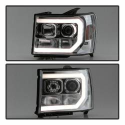 Spyder Auto - Spyder Auto 5083647 Light Bar Headlights Chrome/Clear for 07-13 GMC Sierra - Image 7