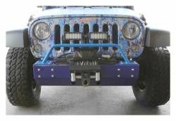 Steinjager - Steinjager Front Bumper Light Bar Bracket-Playboy Blue for Jeep JK J0045692 - Image 1