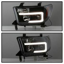Spyder Auto - Spyder Auto 5085344 Black Light Bar Projector Headlights for Tundra/Sequoia - Image 8
