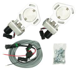 Pypes Performance Exhaust - Pypes HVE10 3" Dual Exhaust Electric Cutouts Natural Finish Kit Universal - Image 1