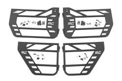 Rough Country 10588 Front/Rear Steel Tube Doors Black for 07-18 Wrangler JK 4DR