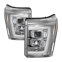 Spyder Auto - Spyder Auto 5084705 Light Bar Projector Headlights Chrome for 11-16 Super Duty - Image 1