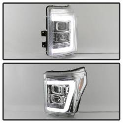 Spyder Auto - Spyder Auto 5084705 Light Bar Projector Headlights Chrome for 11-16 Super Duty - Image 8
