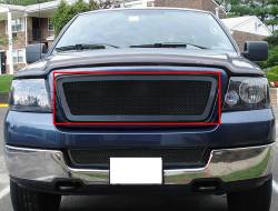 APS - APS Wire Mesh Grille Black 04-08 Ford F150 GR06GEC50H - Image 1
