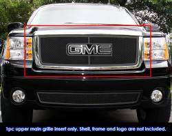 APS - APS Wire Mesh Grille Black 07-13 GMC Sierra 1500/HD GR07GFD74H - Image 1
