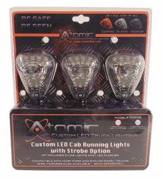 Atomic LED - AtomicLED F0006R First Responder LED Cab Roof Light Kit Red for Ford Super Duty - Image 1