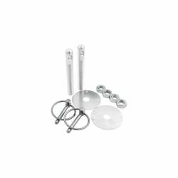 Allstar Performance - Allstar Performance ALL18500 Aluminum Hood Pin Kit Silver - Image 1