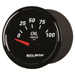 AutoMeter - AutoMeter 1228 Designer Black II Oil Pressure Gauge 2-1/16" Short Sweep 100psi - Image 2