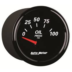 AutoMeter - AutoMeter 1228 Designer Black II Oil Pressure Gauge 2-1/16" Short Sweep 100psi - Image 4