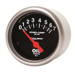 AutoMeter - AutoMeter 3327-M Sport-Comp Air Core Oil Pressure Gauge 7-Bar 2-1/16" - Image 2