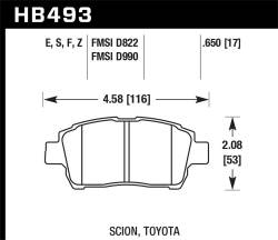 Hawk Performance - Hawk Performance HB493F.650 HPS High Performance Street Brake Pads - Image 1