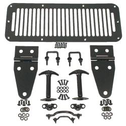 Rugged Ridge - Rugged Ridge 11201.01 Hood Kit Black for 78-95 Jeep CJ/Wrangler - Image 1