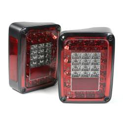 Rugged Ridge - Rugged Ridge 12403.88 LED Taillights Smoke for 07-18 Jeep Wrangler JK - Image 1
