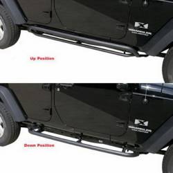 Rampage - Rampage 88732 Side Bar Retractable RockerGuard Step for 07-18 Wrangler JK 4DR - Image 2