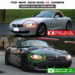 Spyder Auto - Spyder Auto 5029676 Black/Clear LED Halo Projector Headlights for 03-08 BMW Z4 - Image 2