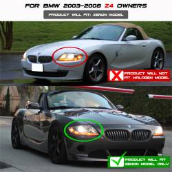 Spyder Auto - Spyder Auto 5029676 Black/Clear LED Halo Projector Headlights for 03-08 BMW Z4 - Image 3