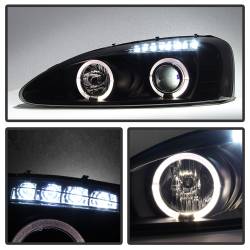 Spyder Auto - Spyder Auto 5078629 LED Halo Projector Headlights Black for 04-08 Grand Prix - Image 4