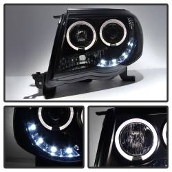 Spyder Auto - Spyder Auto 5078650 LED Halo Projector Headlights Black/Smoked for 05-11 Tacoma - Image 4