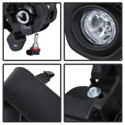 Spyder Auto - Spyder Auto 5080264 Black/Clear Fog Lights for 13-15 CX-5 - Image 4