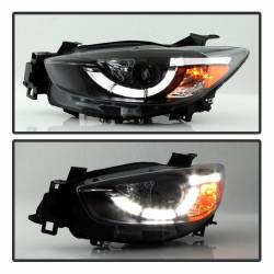 Spyder Auto - Spyder Auto 5083319 DRL Projector Headlights Black/Clear for 13-15 Mazda CX5 - Image 7