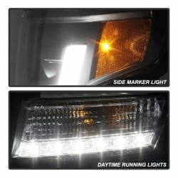 Spyder Auto - Spyder Auto 5082541 DRL Projector Headlights Black/Clear for 15-16 Tahoe/Suburba - Image 7