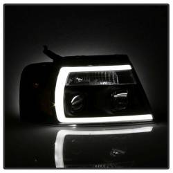 Spyder Auto - Spyder Auto 5084484 Black Light Bar Projector Headlights for 04-08 Ford F150 - Image 7