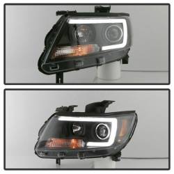 Spyder Auto - Spyder Auto 5085283 Black/Clear Light Bar Headlights for 15-17 Chevy Colorado - Image 8