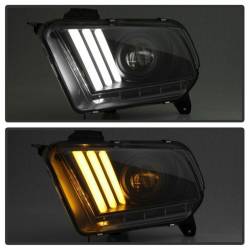 Spyder Auto - Spyder Auto 5085429 Black Light Bar Projector Headlights for 10-14 Ford Mustang - Image 9