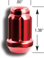 Gorilla Automotive - Gorilla 21128RD Small Lug Nut Acorn Red 3/4" 13/16" Dual 12mm x 1.25 - Image 1