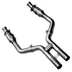 Kooks Custom Headers - Kooks Custom Headers 11313500 Catted H-Pipe for 05-10 Mustang - Image 1