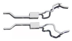 Pypes Performance Exhaust - Pypes SGF31R 2.5" Race Dual Exhaust System w/o X-Pipe Rear Exit for 70-74 F-Body - Image 1