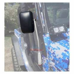Steinjager - Steinjager Poly Insert Side Mirror Kit-Cloud White for Wrangler JK J0043573 - Image 2