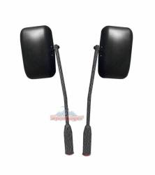 Steinjager - Steinjager Poly Insert Side Mirror Kit-Text Black for Wrangler JK J0041452 - Image 1