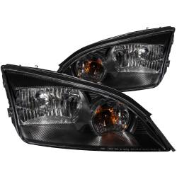 Anzo USA - Anzo USA 121229 Black Crystal Headlight Set for 05-06 Ford Focus - Image 1