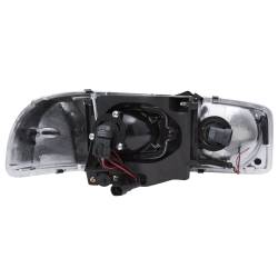 Anzo USA - Anzo USA 111304 Projector Headlight Set w/U-Bar Halo Chrome Sierra/Yukon/XL - Image 2