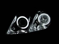Anzo USA - Anzo USA 121180 Projector Headlight Set w/CCFL Halo Chrome for 07-09 Camry - Image 3