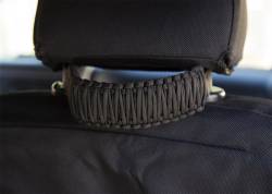 Rugged Ridge - Rugged Ridge 13305.82 Paracord A-Pillar/Seat Mounted Black Grab Handles - Image 4