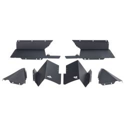 Rugged Ridge - Rugged Ridge 11615.63 Inner Fender Liners Rear Aluminum Blk 20-21 Jeep Gladiator - Image 1
