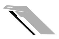 APR - APR PM100335 Sideburn Fender Decal Silver/Black - Image 2