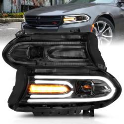 Anzo USA - Anzo USA 121559 Projector Headlight Set for 15-23 Charger - Image 1