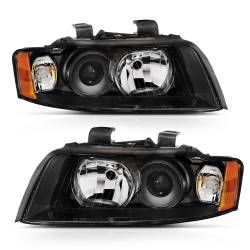 Anzo USA - Anzo USA 121528 Projector Headlight Set for 02-05 A4/S4 - Image 1