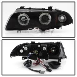 Spyder Auto - Spyder Auto 5084804 Projector Headlight 1PC LED Halo Amber Reflector Black Smoke - Image 3