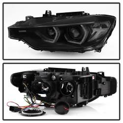 Spyder Auto - Spyder Auto 5085047 Projector Headlights LED DRL Black Smoke - Image 3