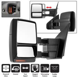 Spyder Auto - Spyder Auto 9935381 Power Heated LED Signal Telescoping Mirrors for 07-14 F150 - Image 1