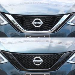 Trim Illusion - Trim Illusion ABS6466BLK Black Front Grille Overlay for 16-19 Nissan Sentra - Image 4
