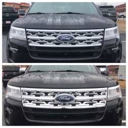 Trim Illusion - Trim Illusion ABS489 Chrome Front Grille Overlay 18-19 Ford Explorer - Image 4