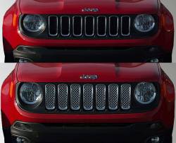 Trim Illusion - Trim Illusion ABS439 Chrome Front Grille Overlay for 15-19 Renegade - Image 4